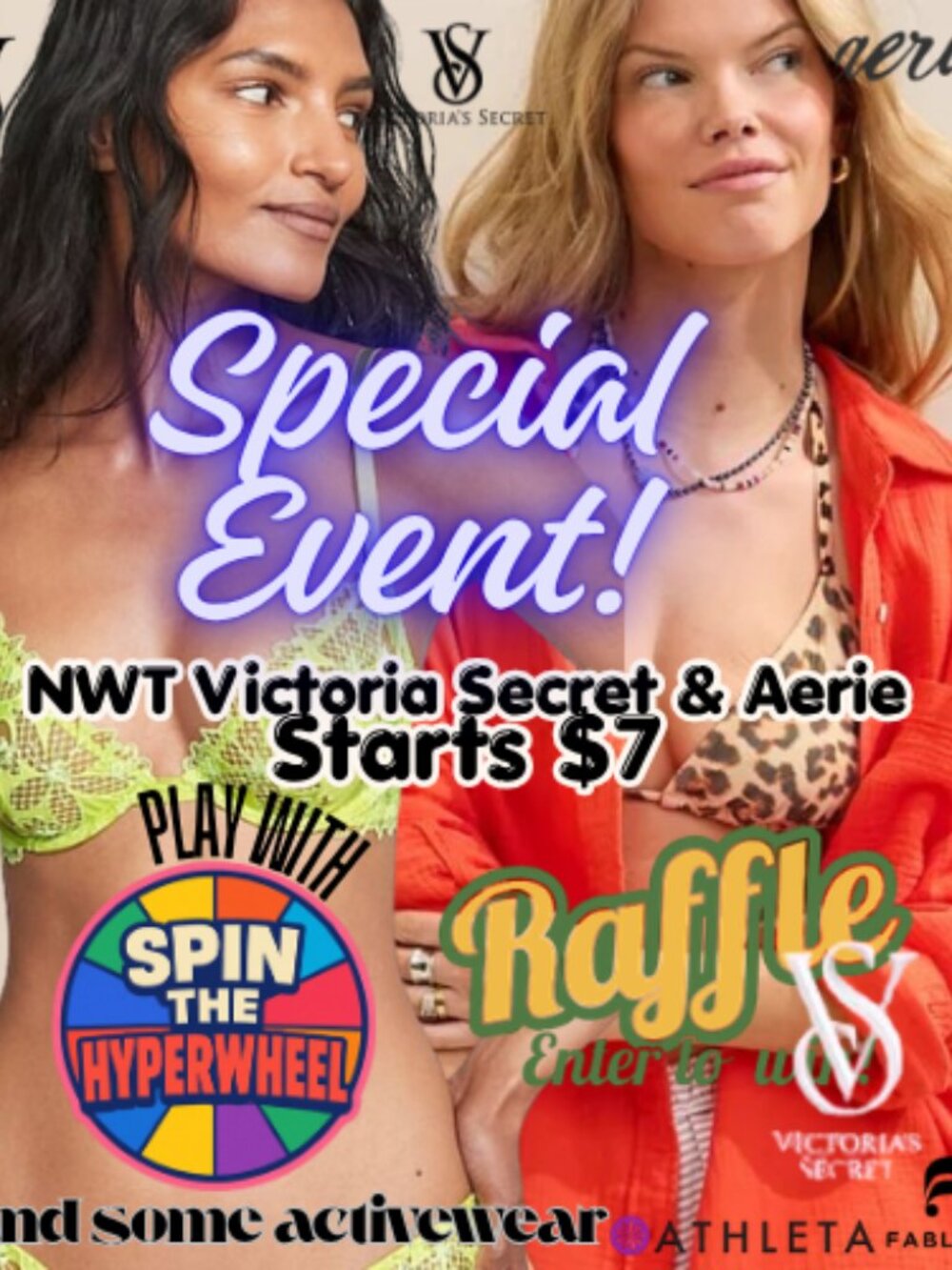 Event NWT Victoria Secret & AERIE + Activewear & Casual wear,Raffle VS Starts$7